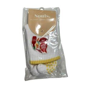 Souls. Hot Mess Grip Socks in White